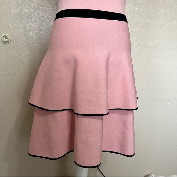 Parker Ryker Ballerina Pink Ruffle Knit Sleeveless Dress Womens Size Medium - Picture 8 of 13